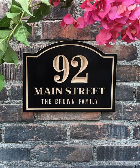 house number plaques